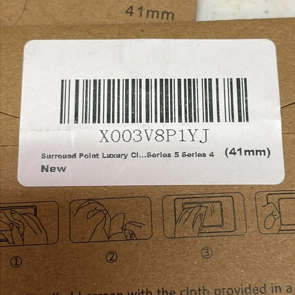NIB Surround Point Apple Watch 41mm Series 4 & 5 Screen Protectors Set of 4
